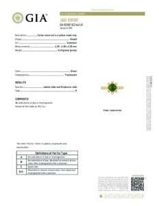 Solid 14k Natural Diamond Jade Sun Ring - Image 8