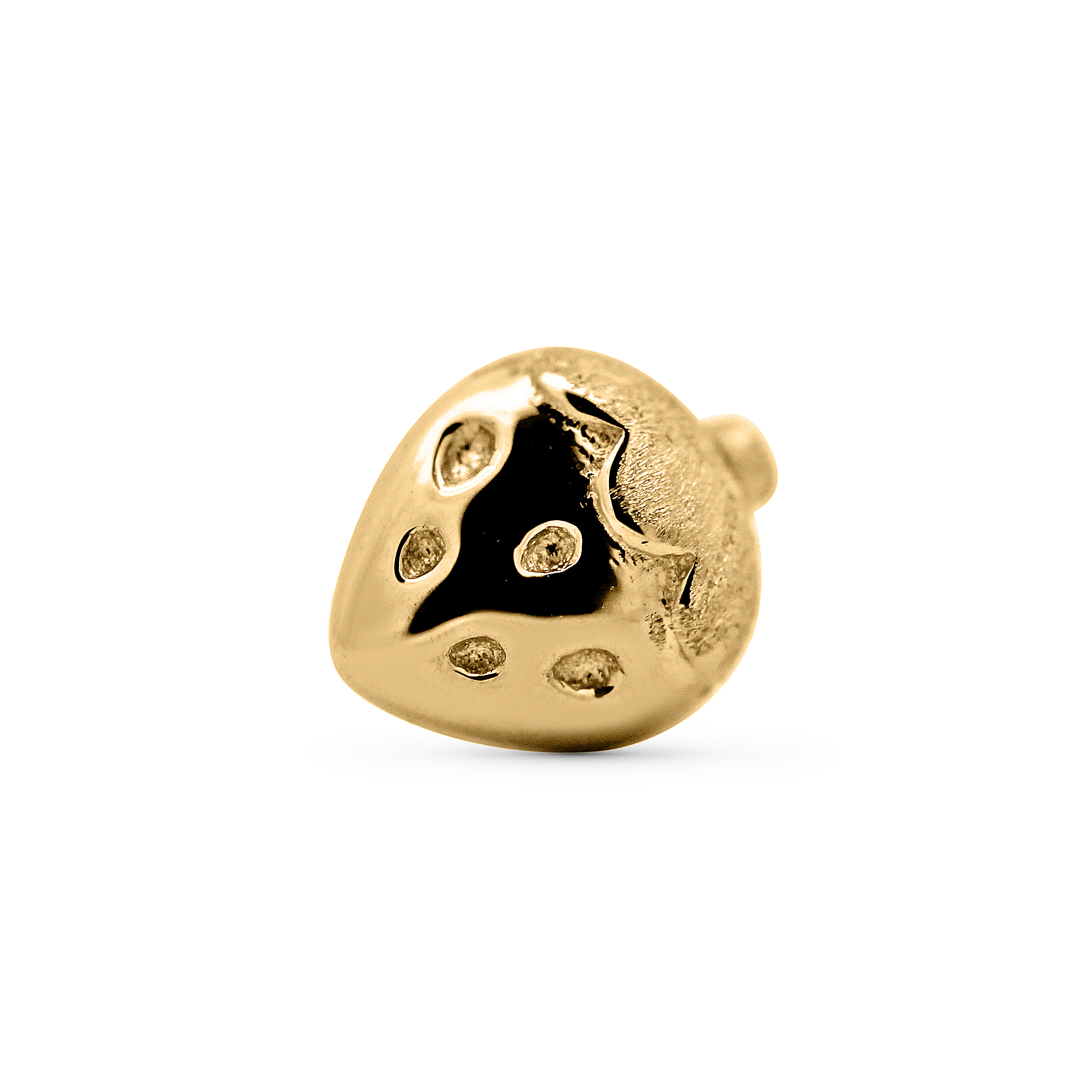 Solid 14k Strawberry Threadless End