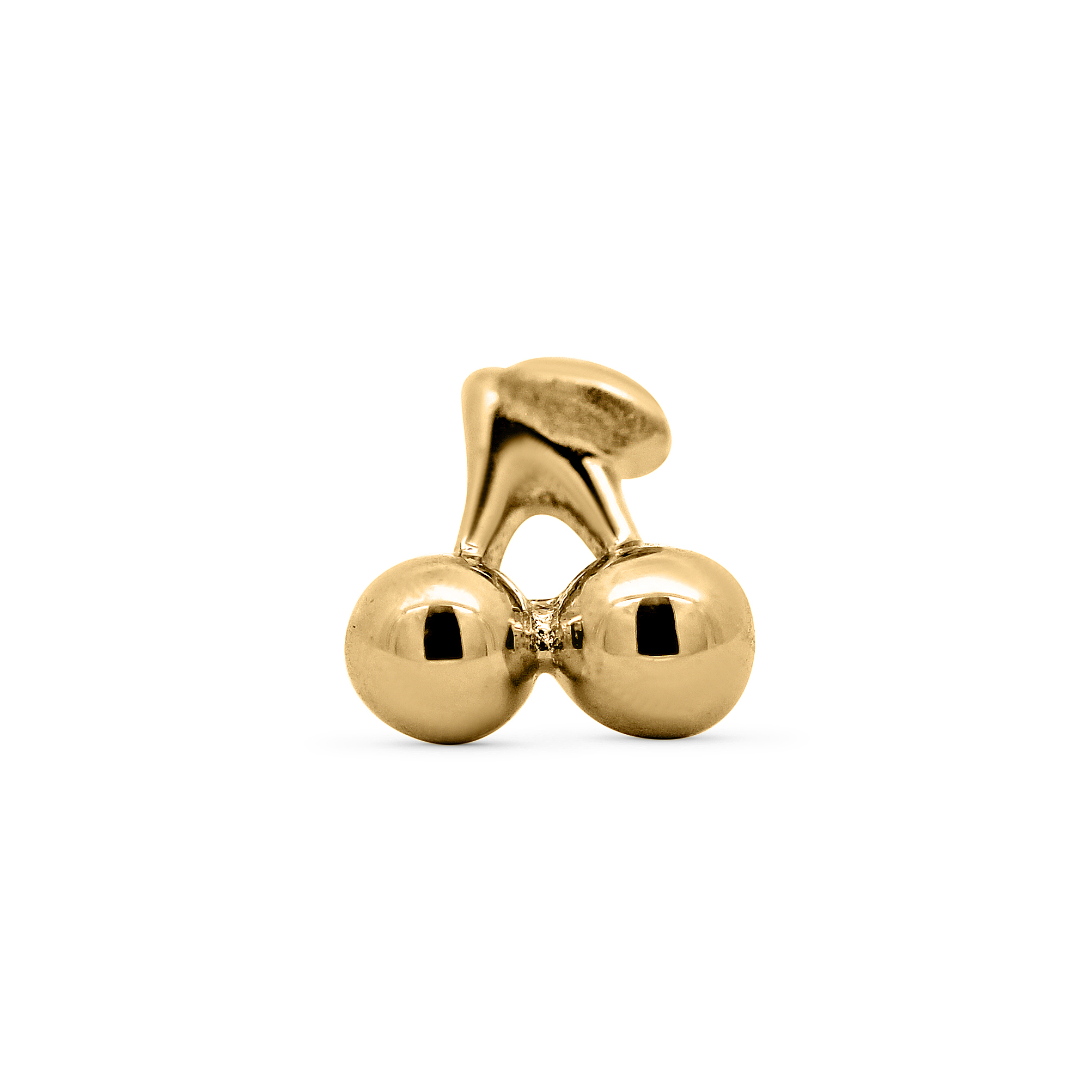 Solid 14k Cherry Threadless End