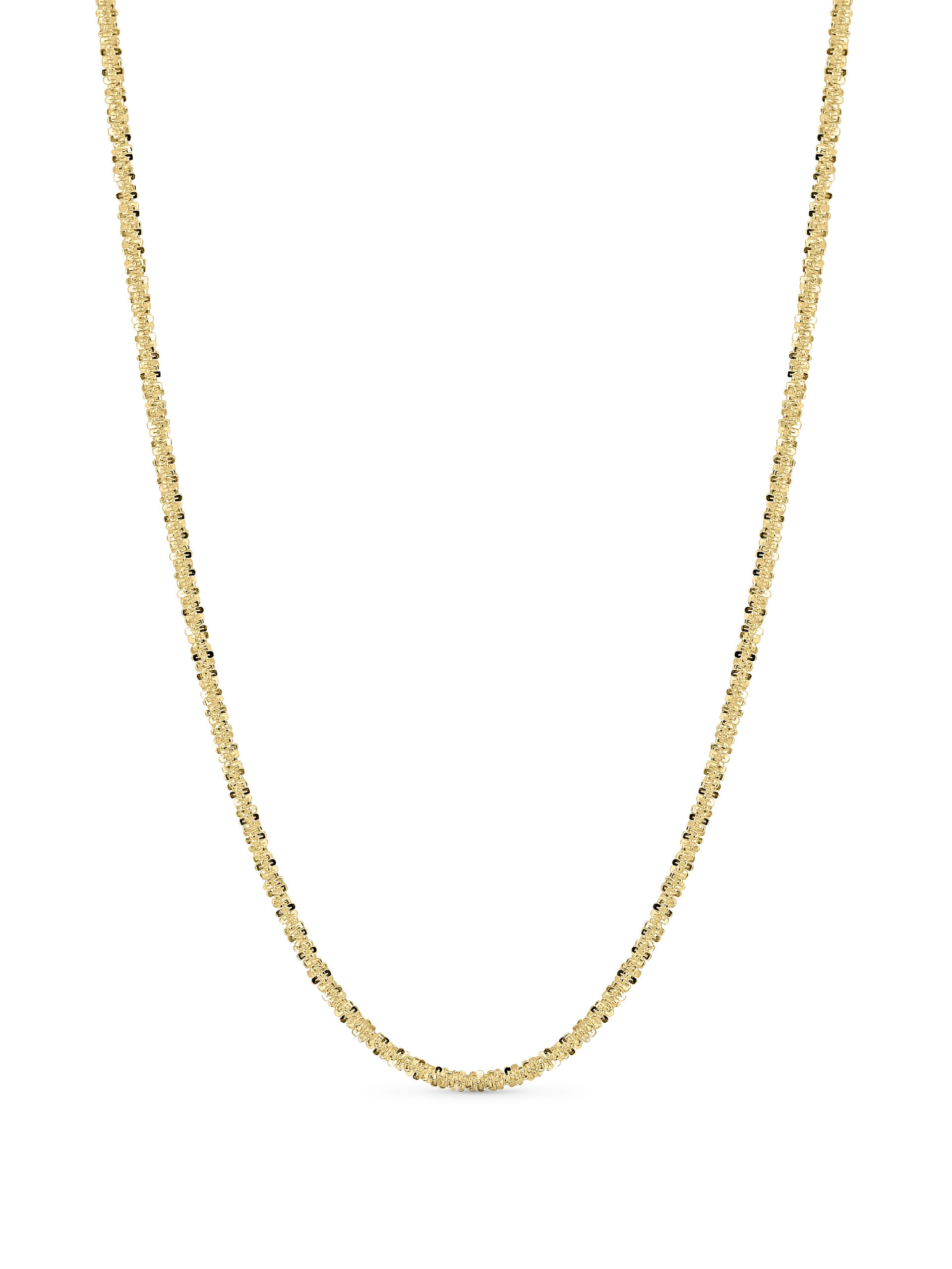 Solid 14k Diamond Cut Necklace 1.8mm 18"
