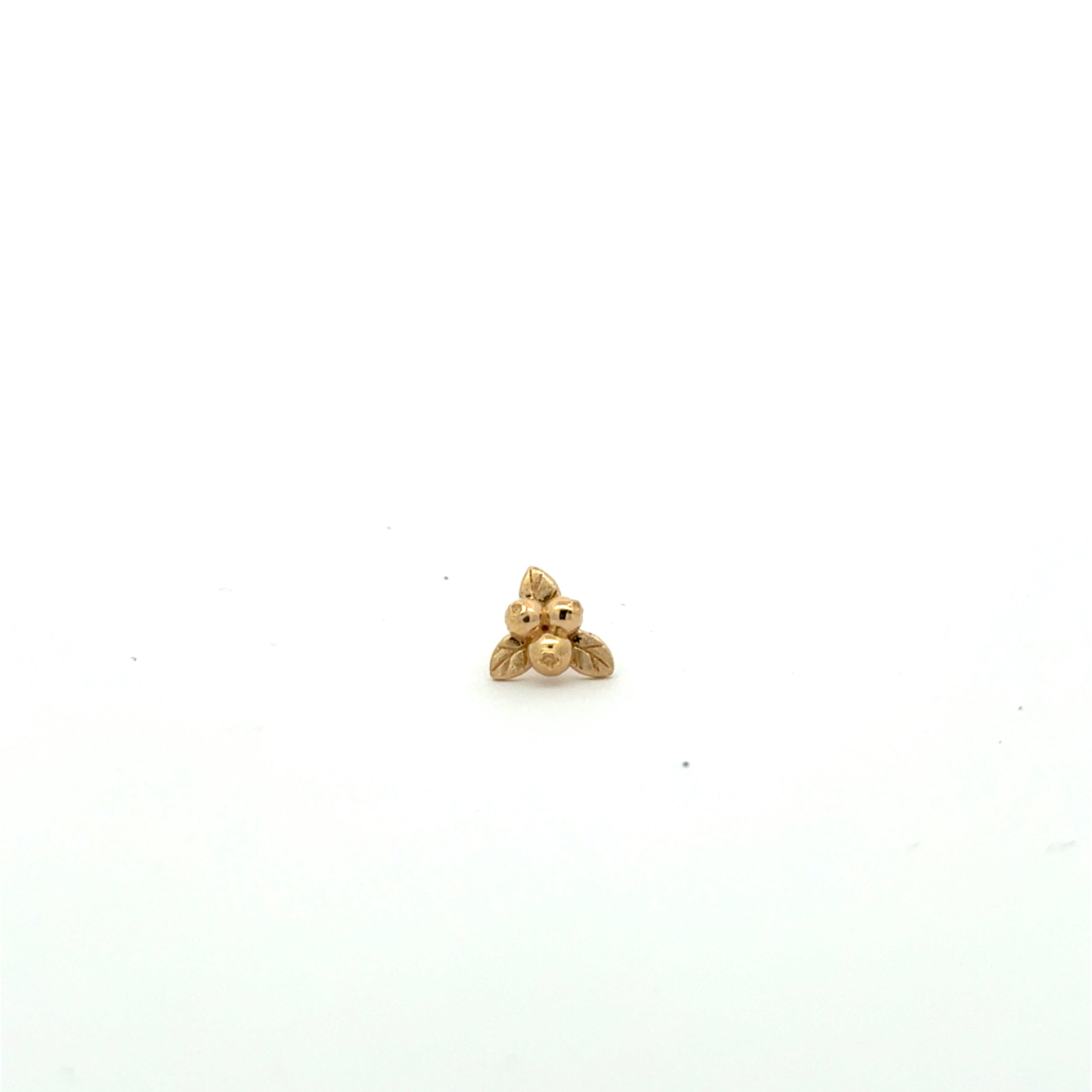 Solid 14k Blueberry Threadless End