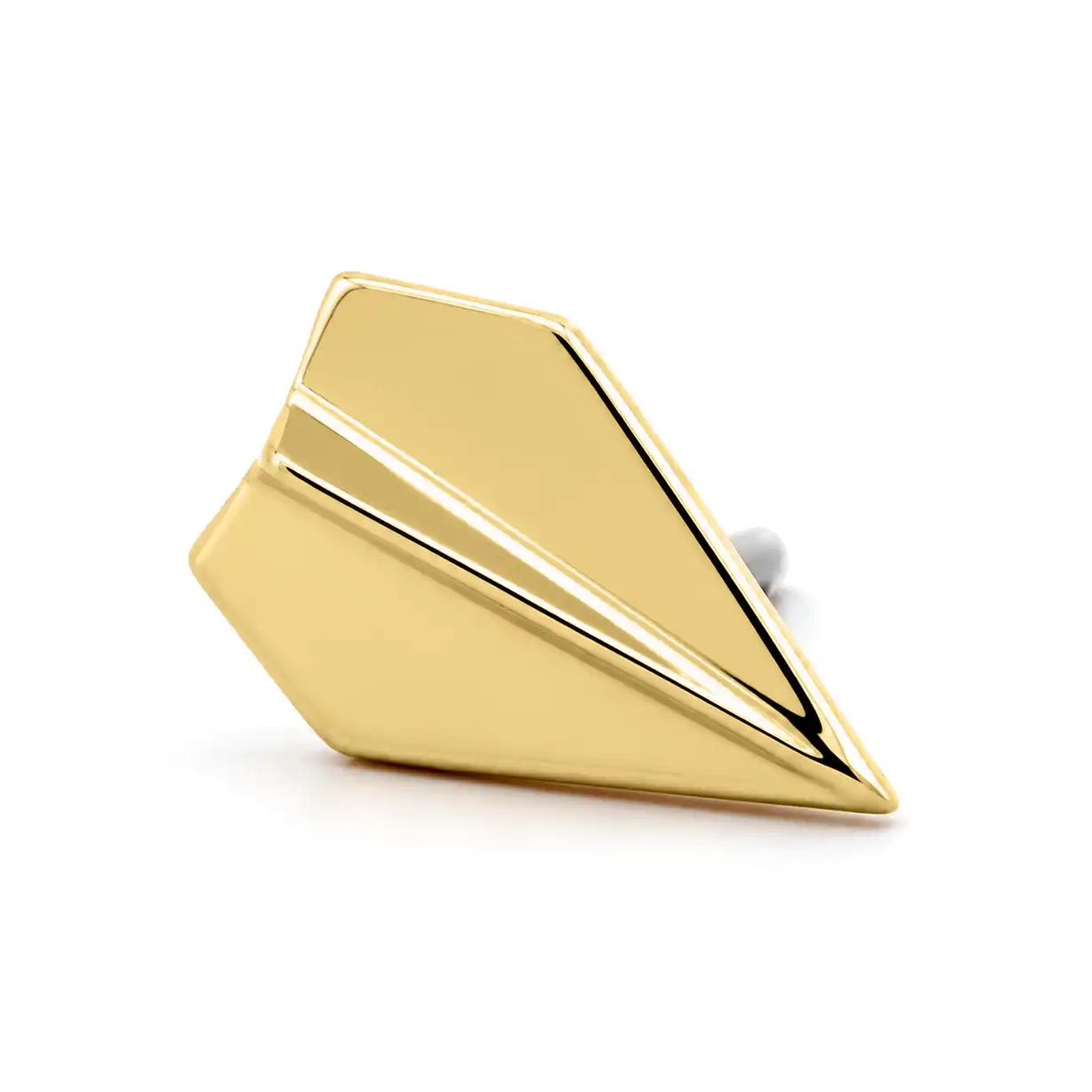 Solid 14k Paper Airplane End