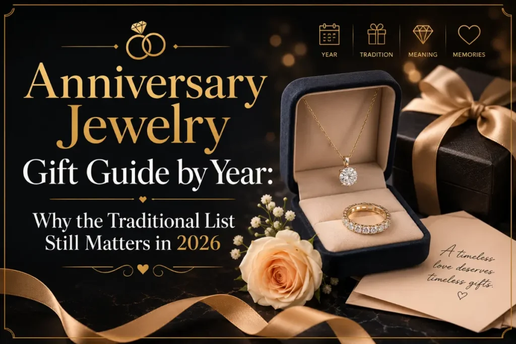 Anniversary jewelry gift guide by year