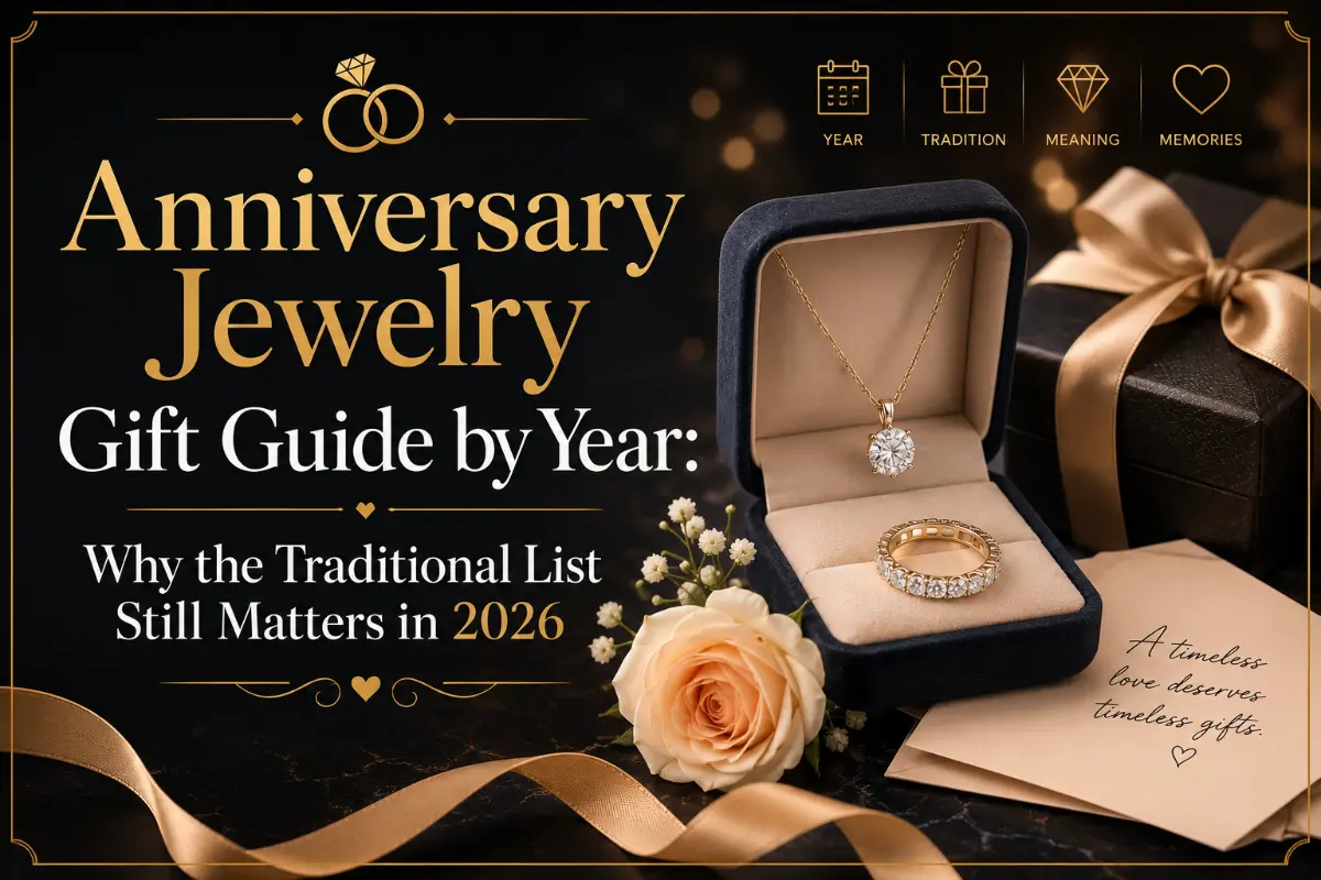 Anniversary jewelry gift guide by year