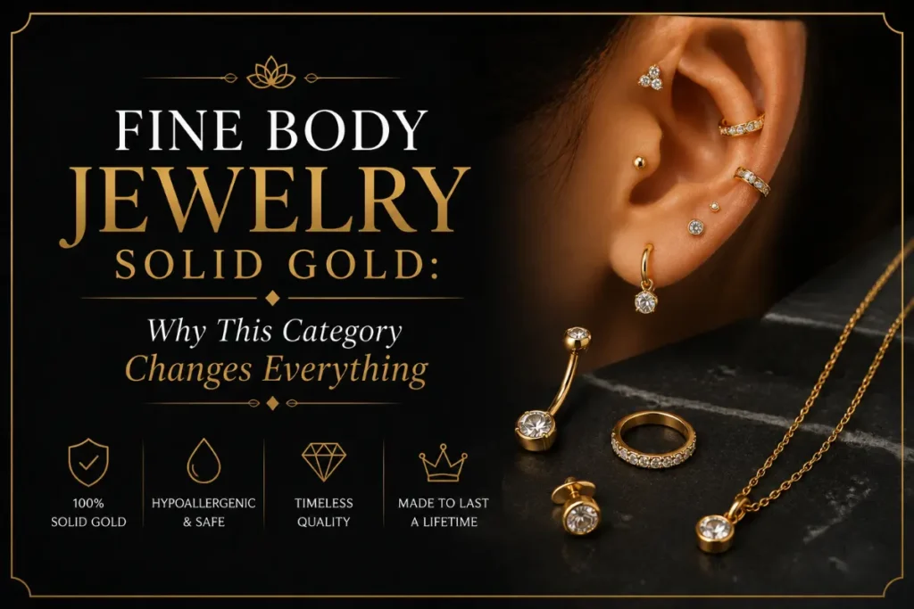 Fine Body Jewelry Solid Gold